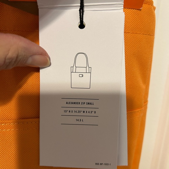 Herschel Supply Co Insulated Orange Tote Bag - Picture 8 of 10